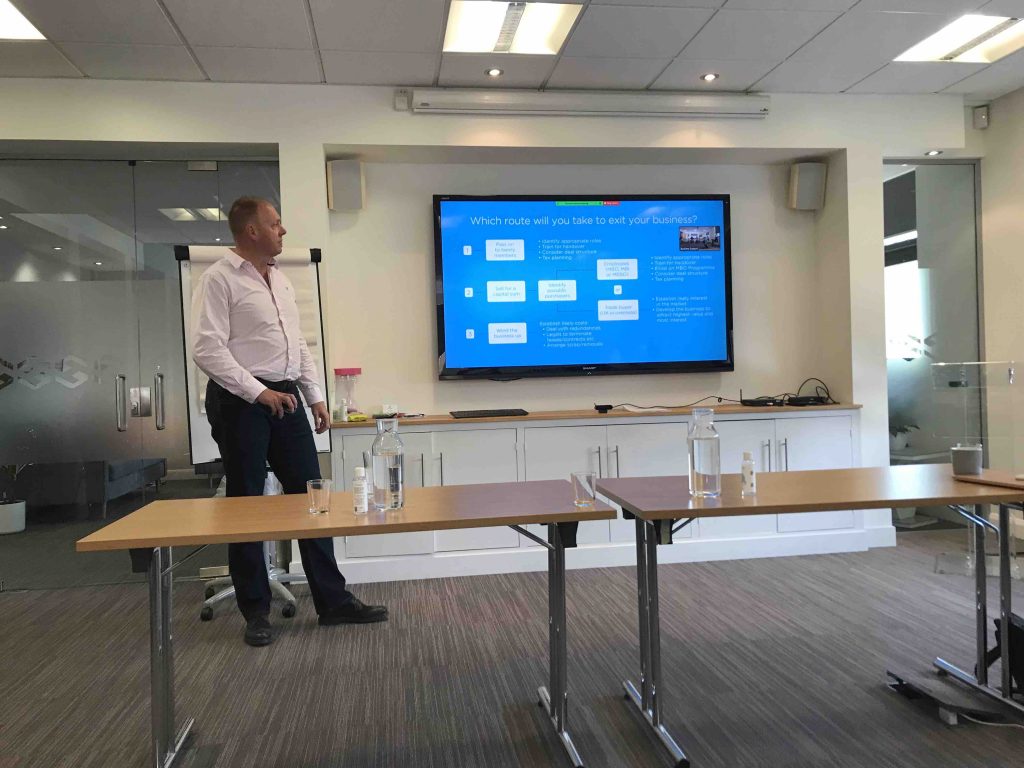 Paul Whitney speaking at Techcelerate Workshop 56
